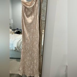 Champagne floral princess Polly dress